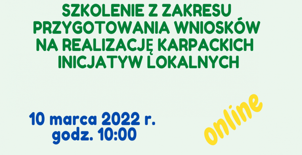 Szkolenie z przygotowania wniosków